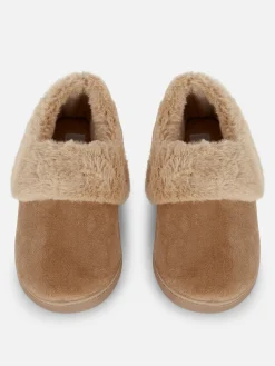 Chaussons Mocassins Doublés En Fausse Fourrure