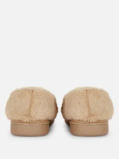 Chaussons Mocassins Doublés En Fausse Fourrure