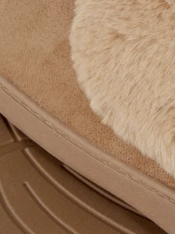 Chaussons Mocassins Doublés En Fausse Fourrure