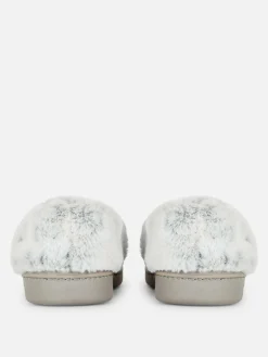 Chaussons Mocassins Doublés En Fausse Fourrure