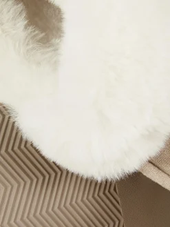 Chaussons Mocassins Doublés En Fausse Fourrure