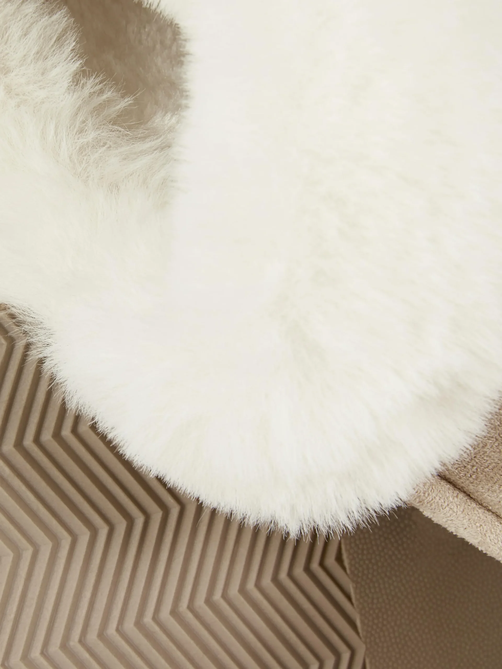 Chaussons Mocassins Doublés En Fausse Fourrure