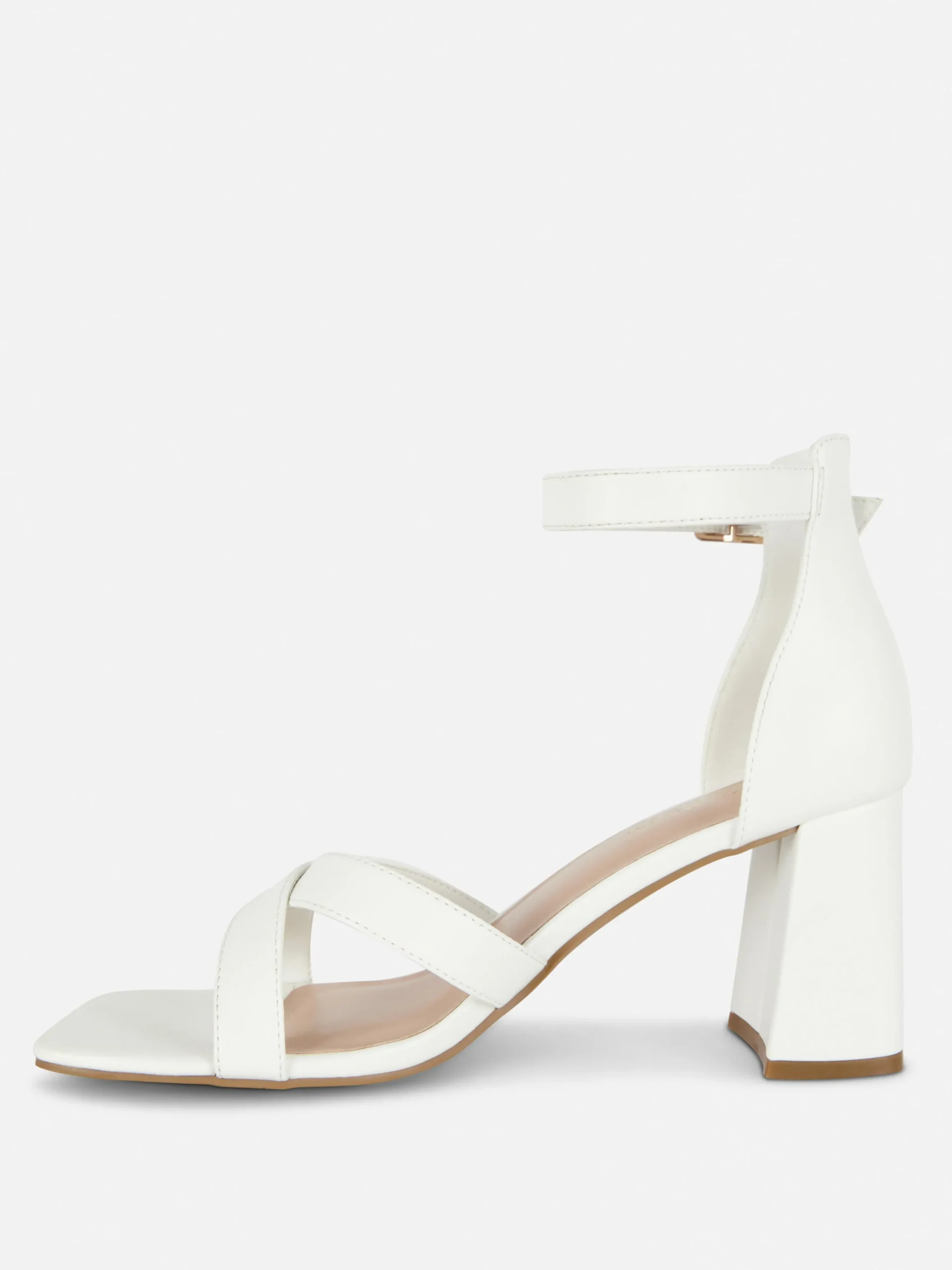 Chaussures à Talons Larges Avec Brides Croisées