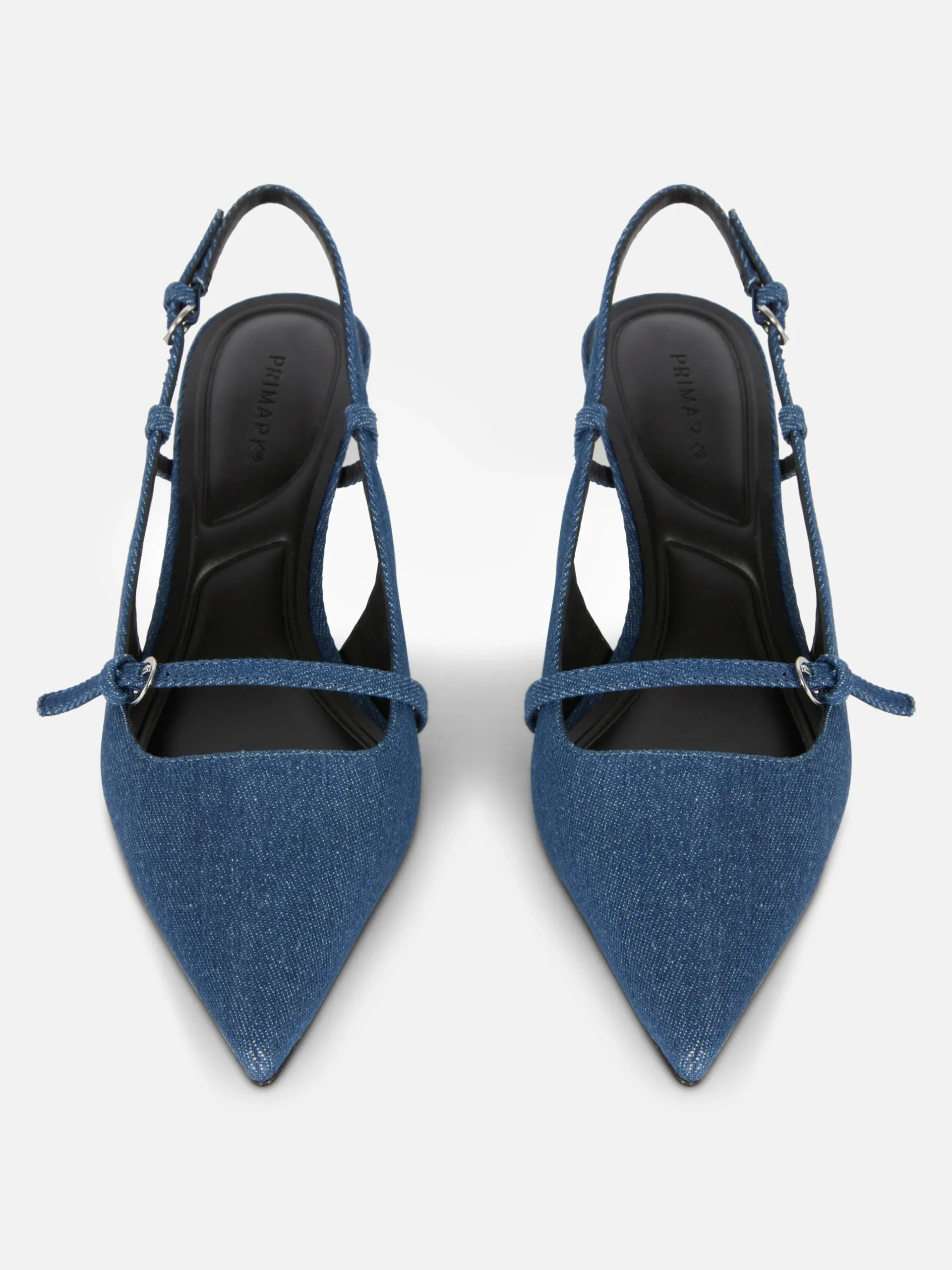 Chaussures En Jean à Talon Bas Et Boucle