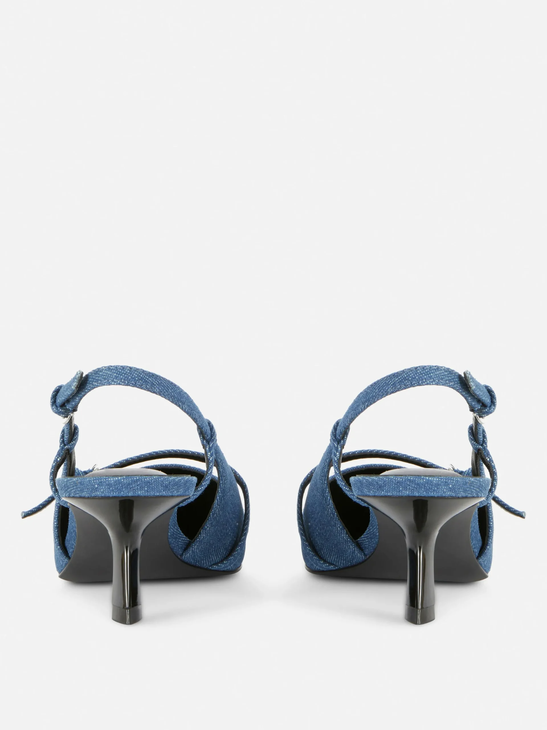 Chaussures En Jean à Talon Bas Et Boucle