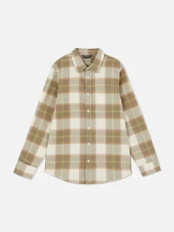 Chemise à Carreaux à Manches Longues