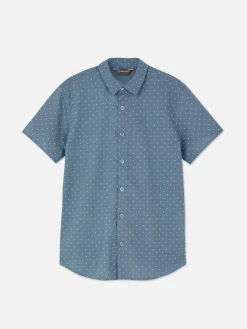 Chemise à Manches Courtes Et à Boutons