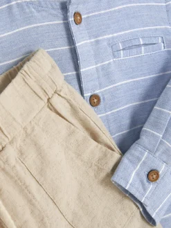 Chemise à Manches Longues Et Pantalon à Cordon