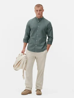 Chemise Boutonnée à Manches Retroussées