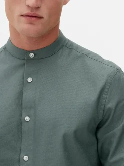Chemise Boutonnée à Manches Retroussées