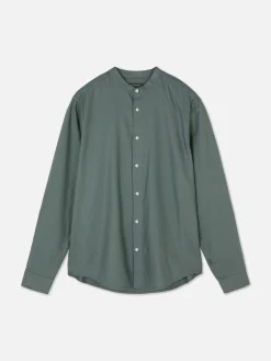 Chemise Boutonnée à Manches Retroussées
