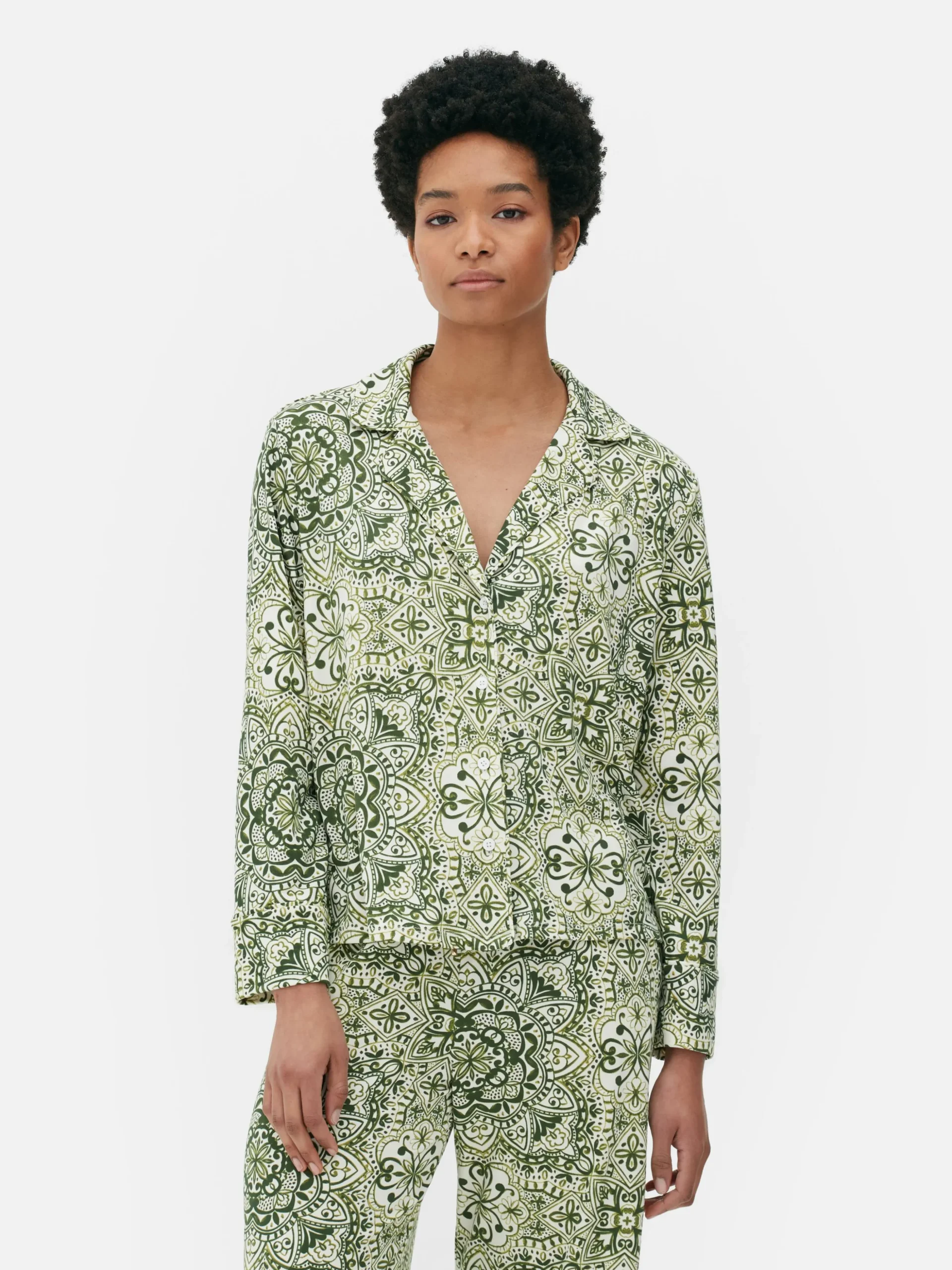 Chemise De Nuit De Pyjama Graphique à Motif Mandala