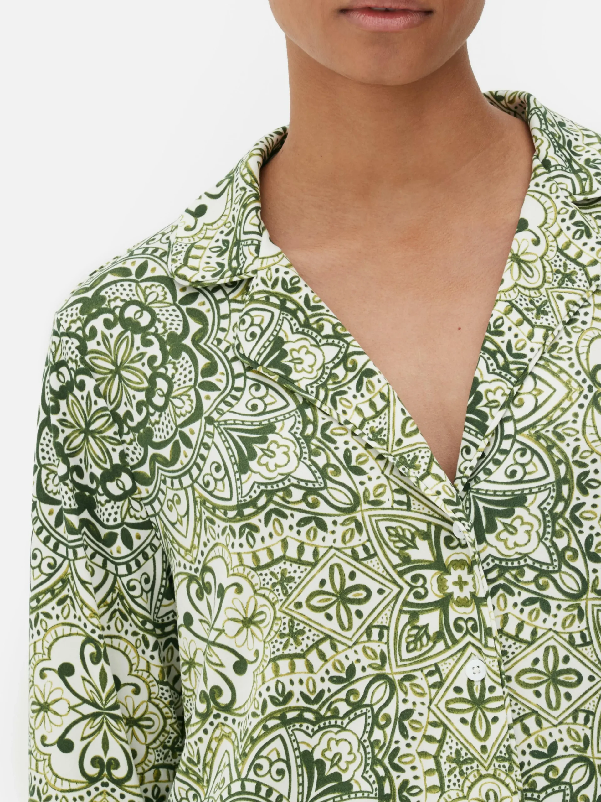 Chemise De Nuit De Pyjama Graphique à Motif Mandala