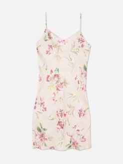 Chemise De Nuit En Satin Floral