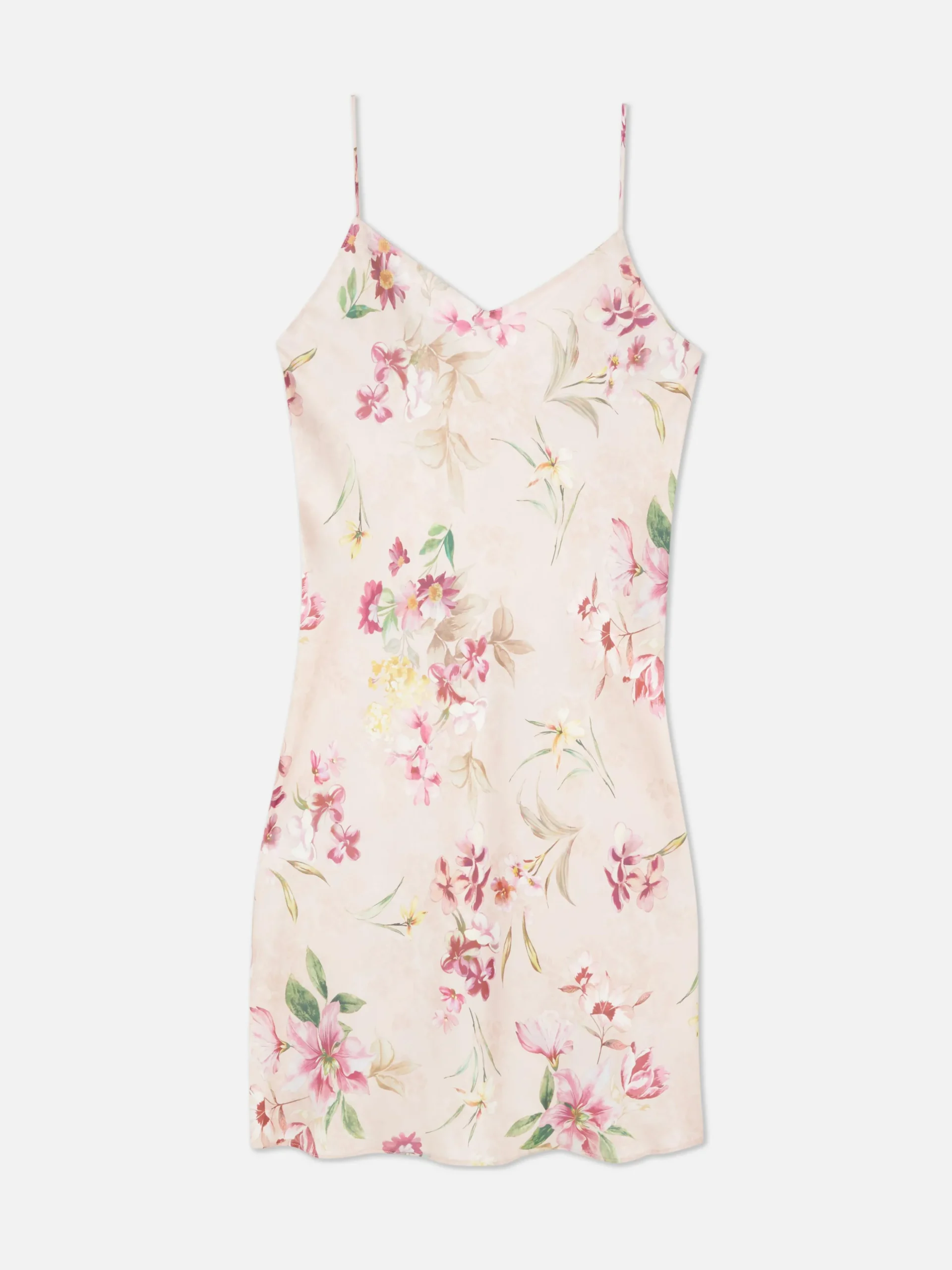 Chemise De Nuit En Satin Floral