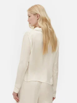 Chemise De Pyjama En Satin