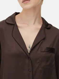 Chemise De Pyjama En Satin