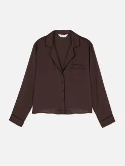 Chemise De Pyjama En Satin