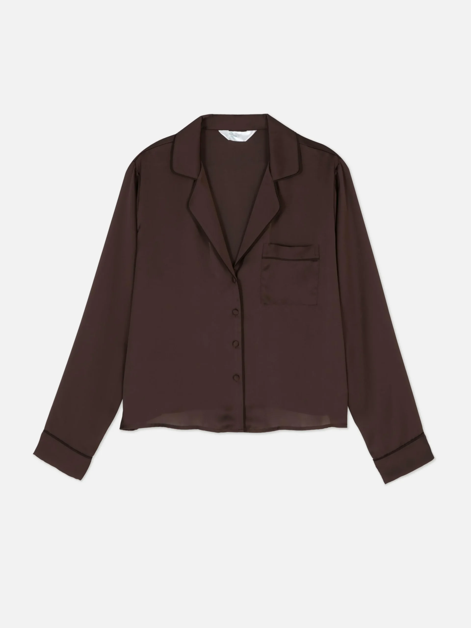 Chemise De Pyjama En Satin