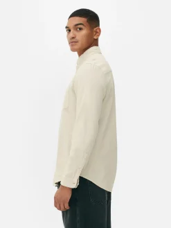 Chemise En Sergé De Coton à Manches Longues