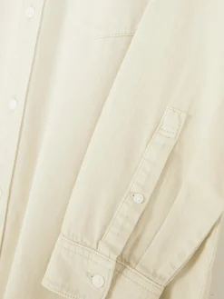 Chemise En Sergé De Coton à Manches Longues