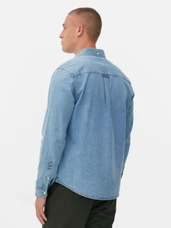 Chemise En Sergé De Coton à Manches Longues