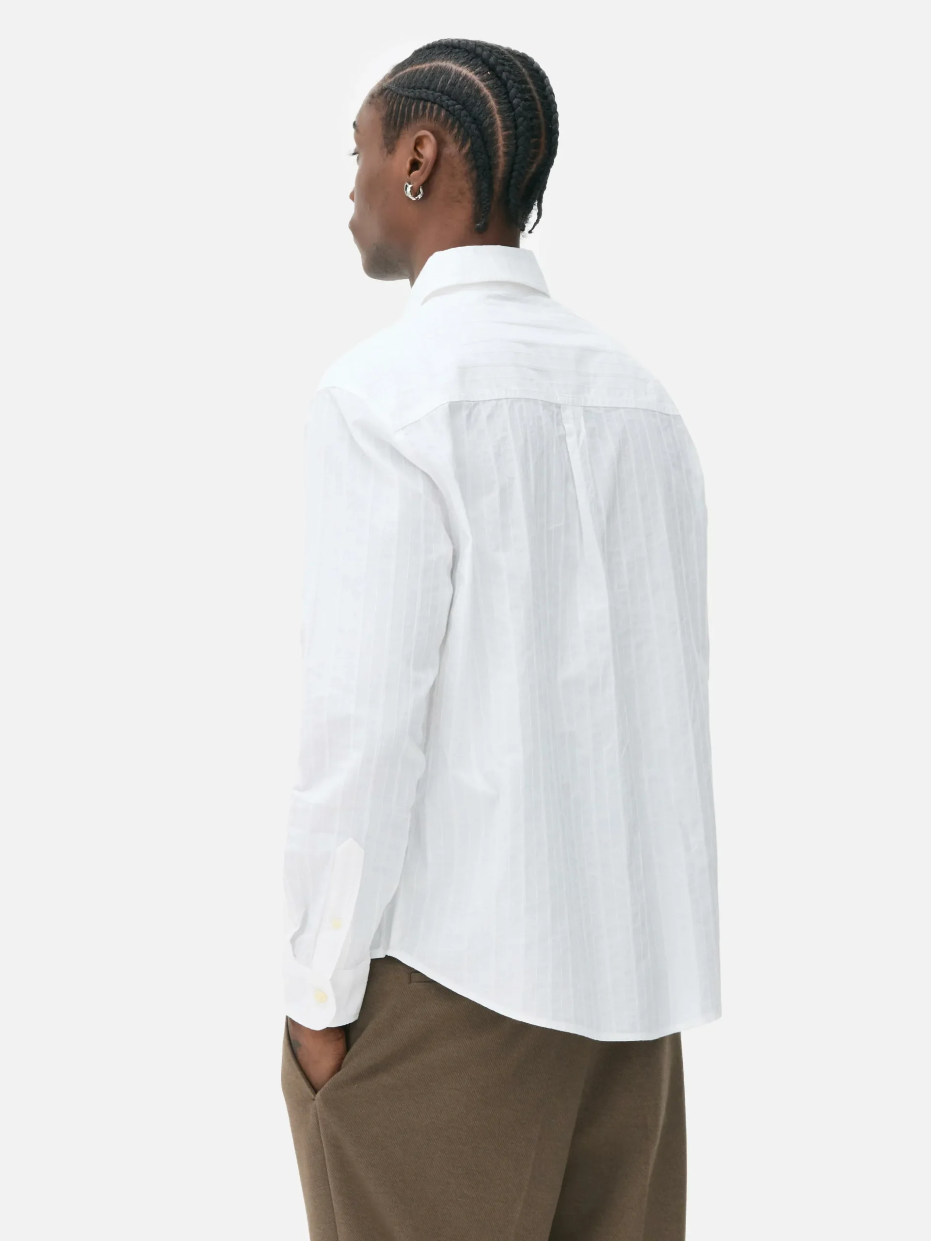 Chemise Jacquard à Manches Longues