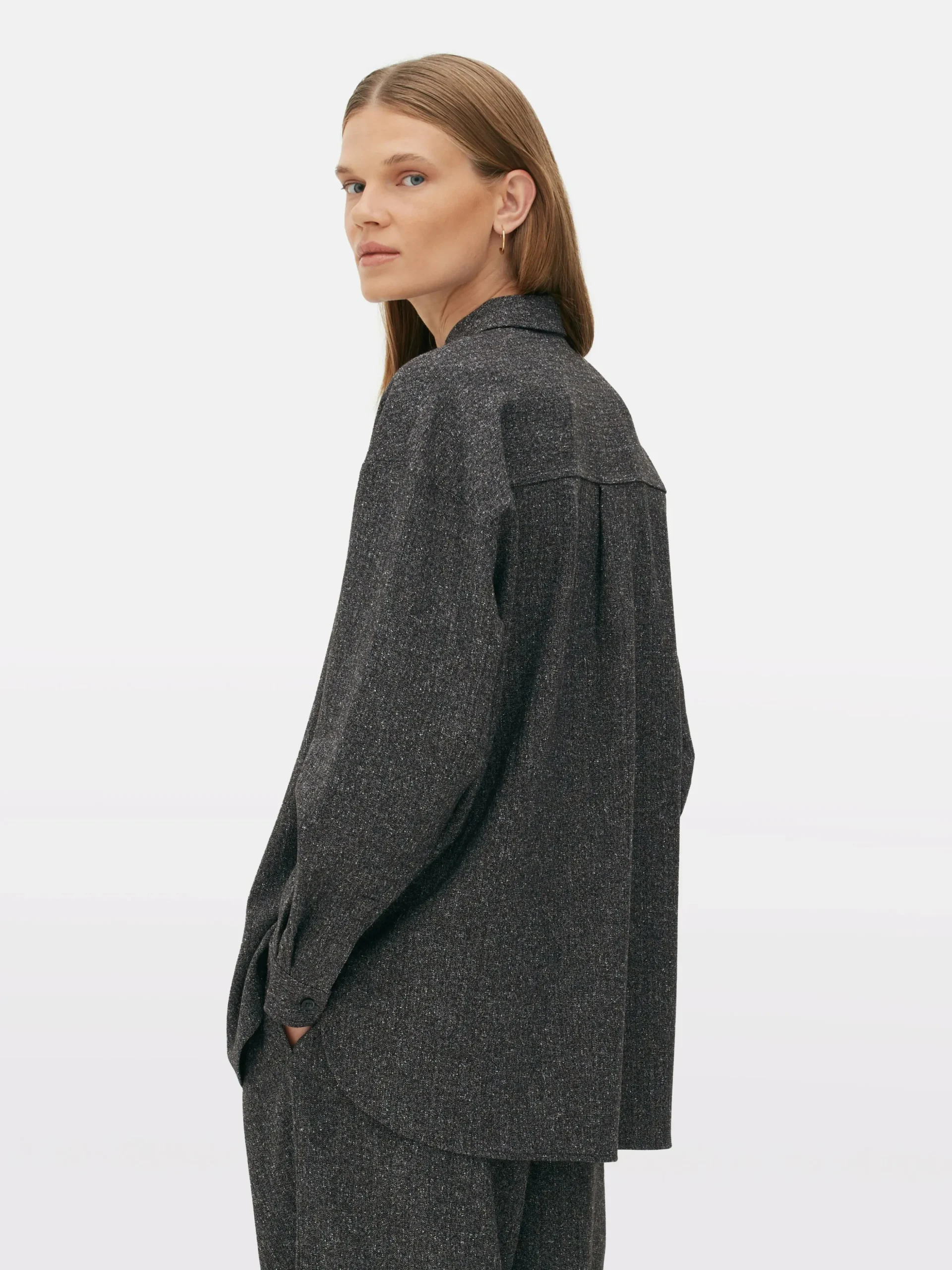 Chemise Mouchetée à Manches Longues à Coordonner The Edit