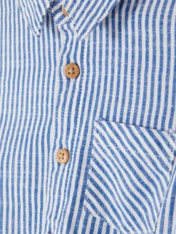 Chemise Rayée à Manches Courtes