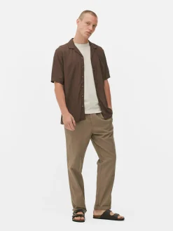 Chemise Texturée à Manches Courtes