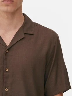 Chemise Texturée à Manches Courtes