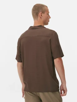 Chemise Texturée à Manches Courtes