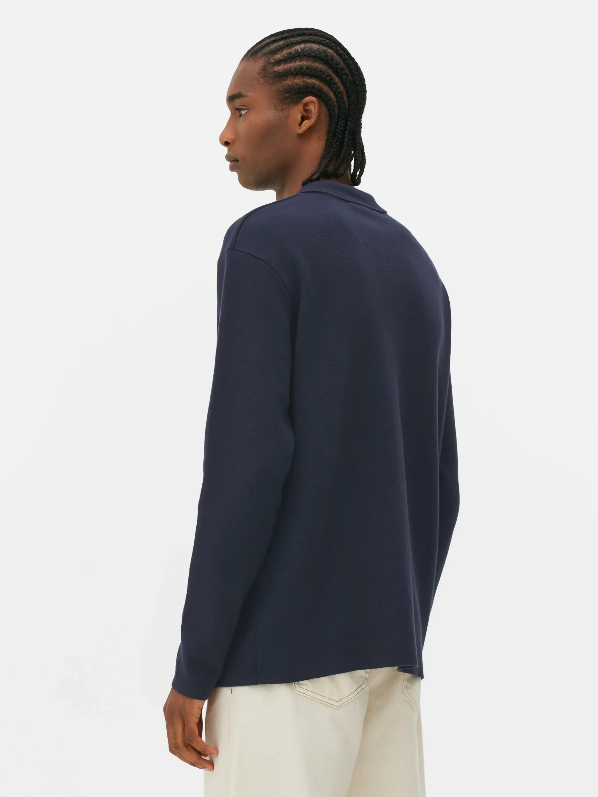 Chemise Tricotée à Boutons-pression