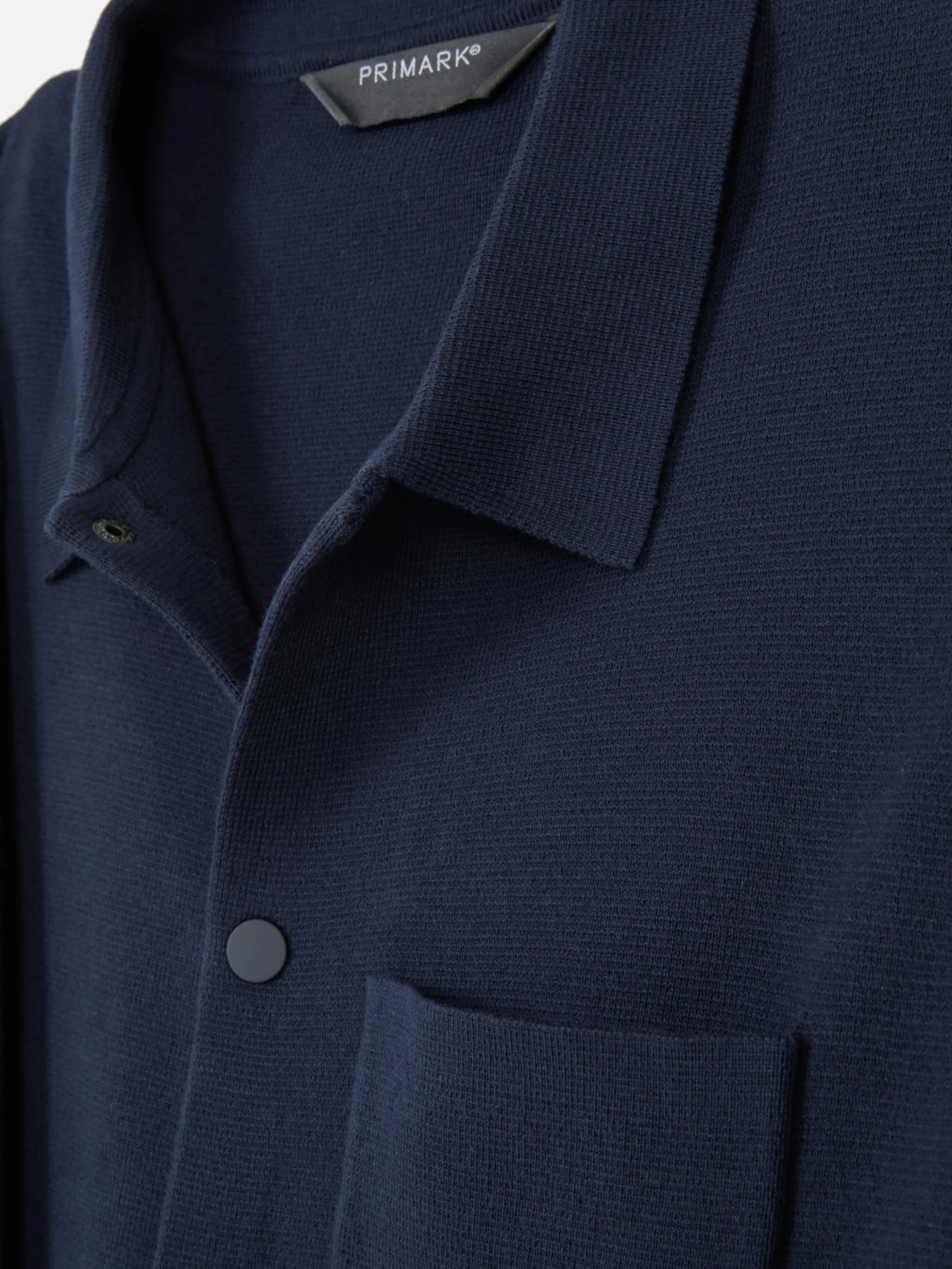 Chemise Tricotée à Boutons-pression