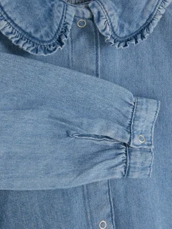 Chemisier En Denim à Col