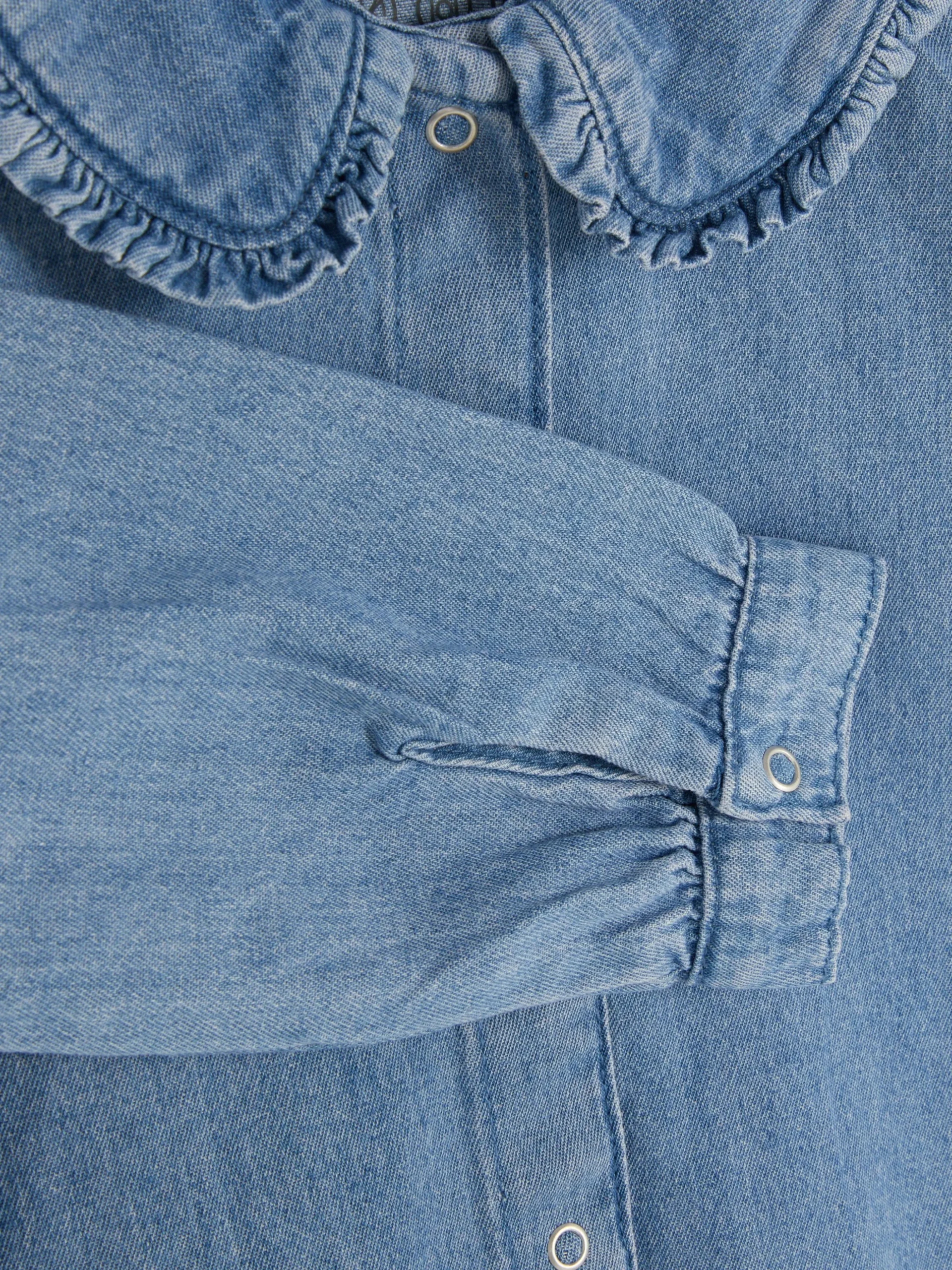 Chemisier En Denim à Col