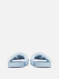 Claquettes De Piscine En Fausse Fourrure Disney