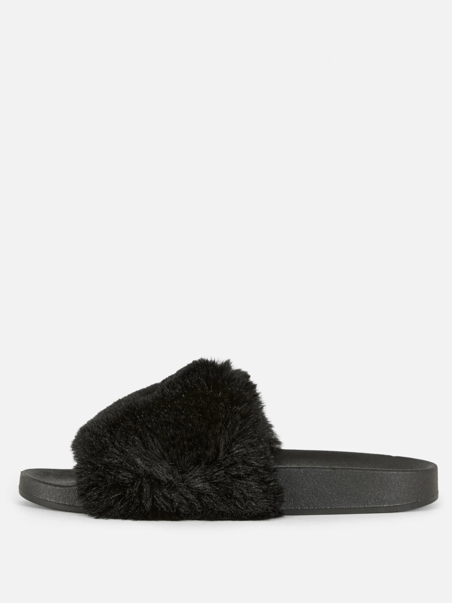 Claquettes En Fausse Fourrure