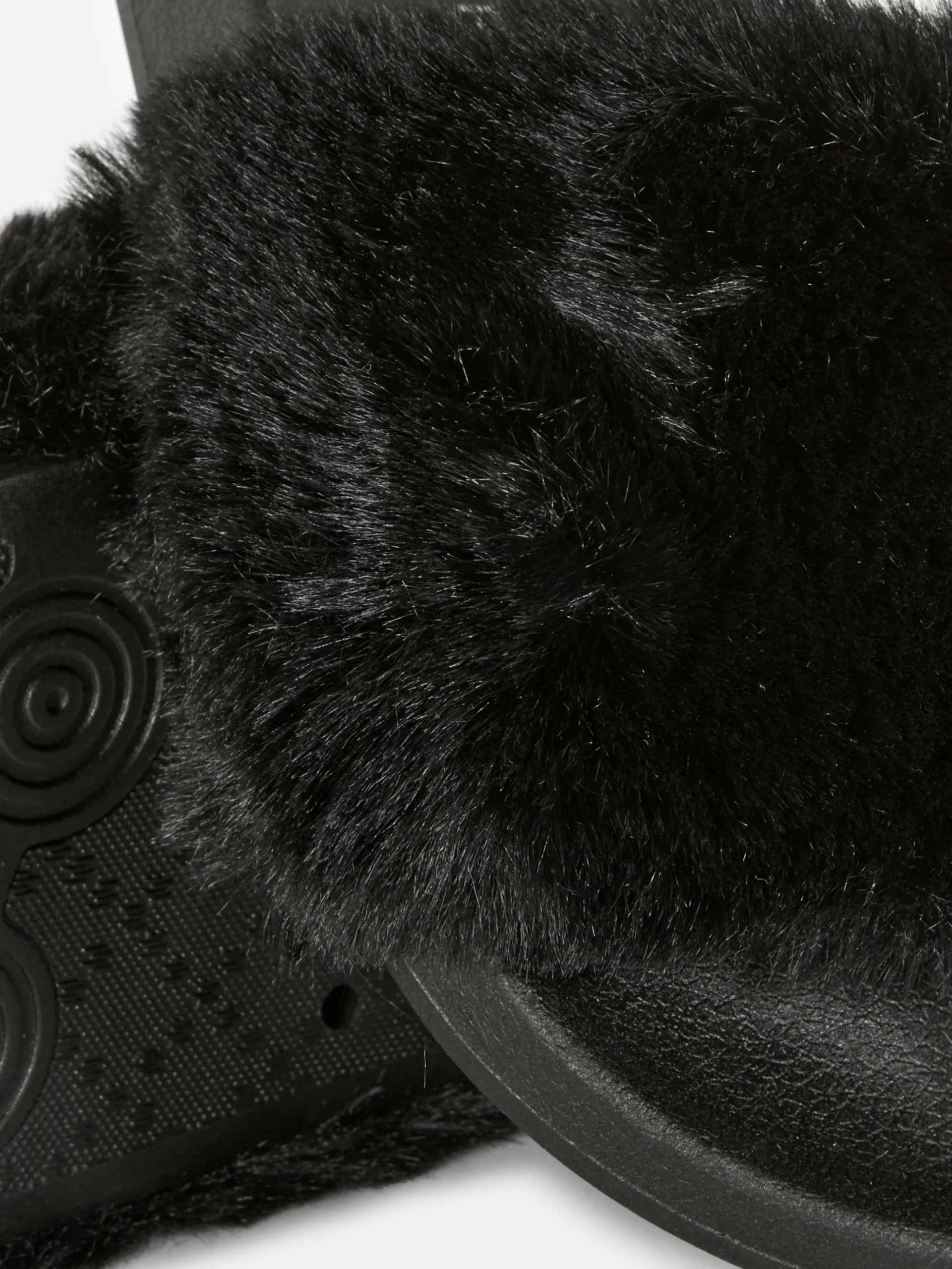 Claquettes En Fausse Fourrure