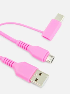 Cordon De Charge Double De Deux Mètres