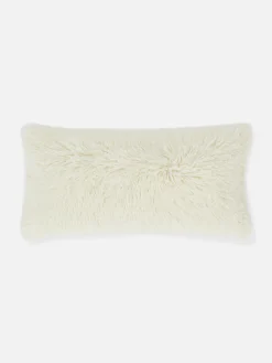 Coussin Rectangulaire En Fausse Fourrure