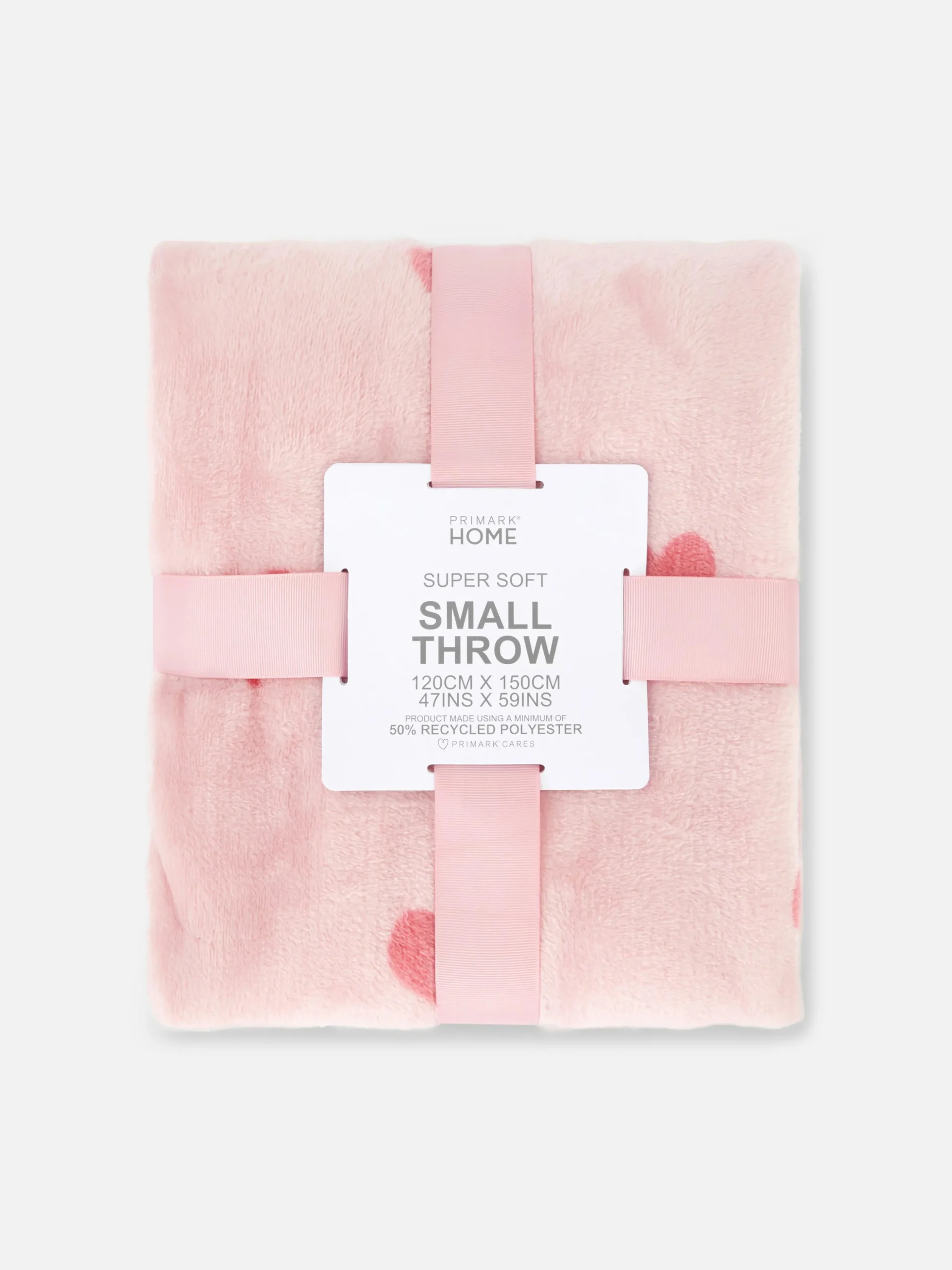 Couverture Douce à Motif Cœur