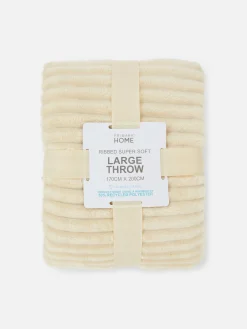 Couverture Large Côtelée