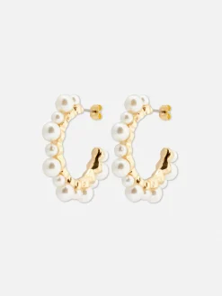 Créoles En Fausses Perles