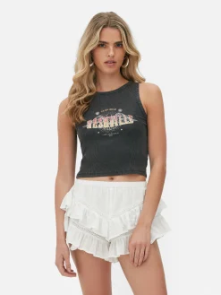 Débardeur à Dos Nageur Côtelé Rita Ora Nashville