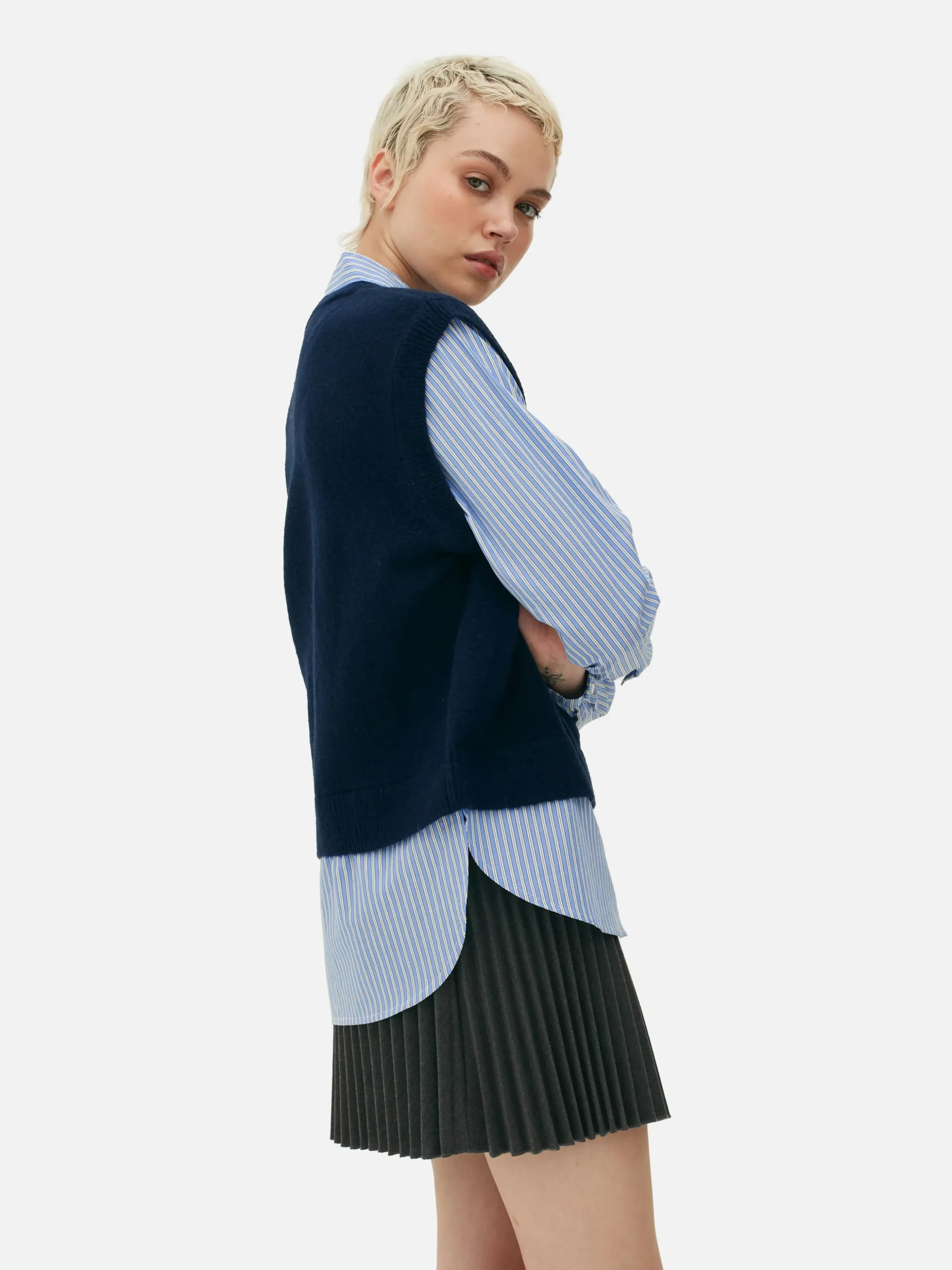 Débardeur Chemise 2-en-1 Superposé