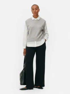 Débardeur Chemise 2-en-1 Superposé