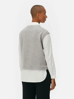 Débardeur Chemise 2-en-1 Superposé