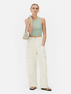 Débardeur Côtelé à Dos Nageur