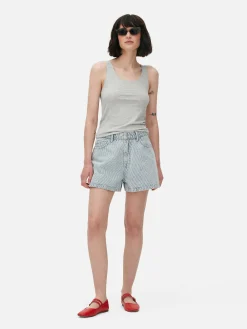 Débardeur Décolleté En Tissu Stretch